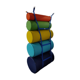 Kit 5 Rolos + Suporte Organizador
