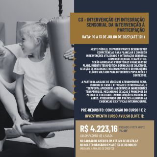 C3 - Intervenção em Integração Sensorial da Intervenção à Participação